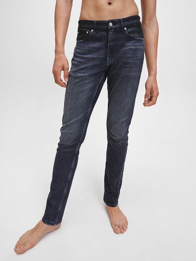 Calvin Klein Ruhák HU886370 | Calvin Klein Slim Tapered Férfi Farmernadrág Fekete